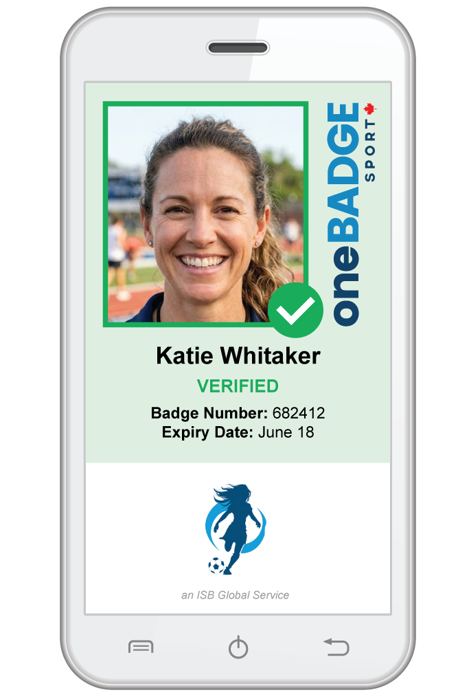 oneBADGE Digital Badge on Phone