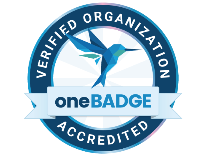 oneBADGE Verified Organization Crest